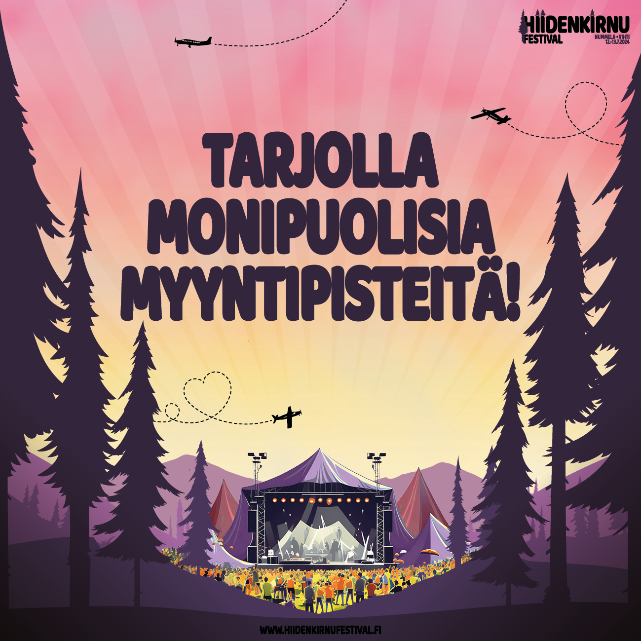 Tarjolla monipuolisia myyntipisteitä!