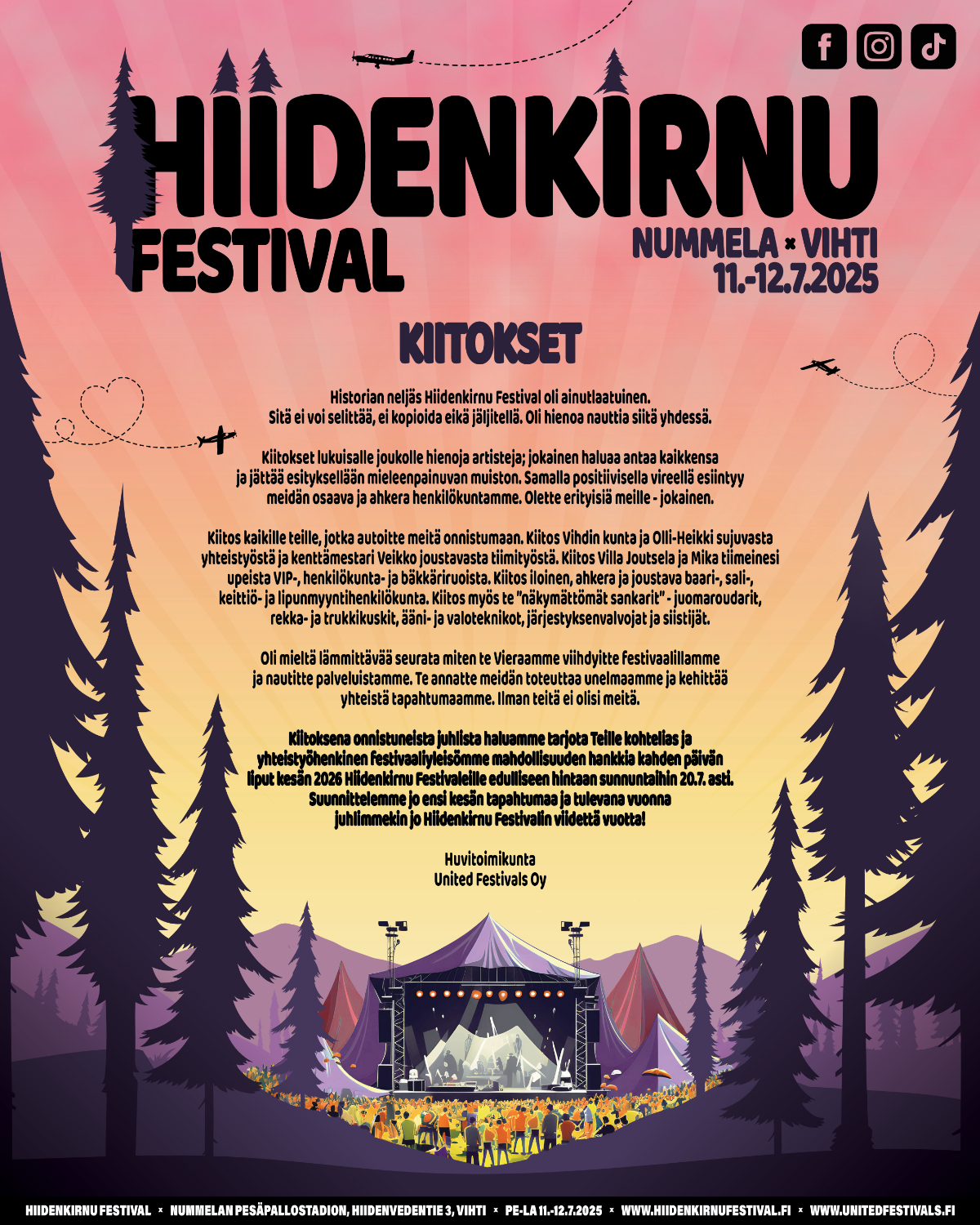Kiitokset!