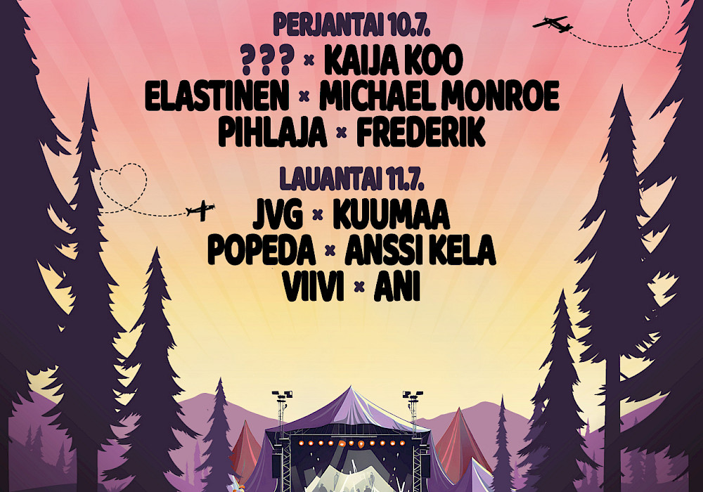 Kesän 2026 Hiidenkirnu Festivalien esiintyjät on julkaistu!